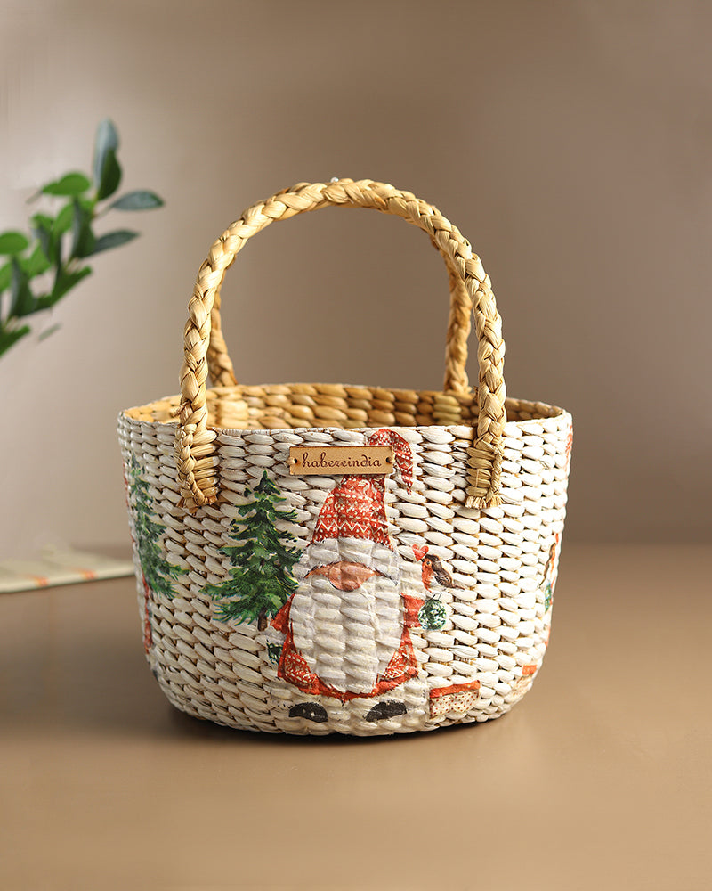 Seagrass Fruit Basket | Round Hamper Basket