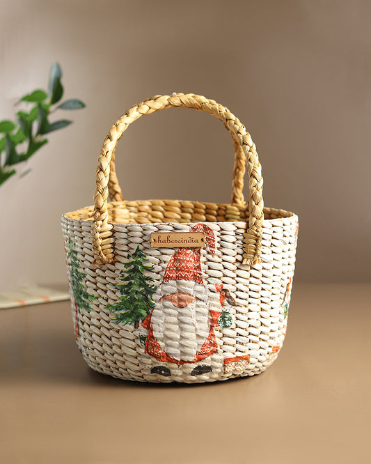 Seagrass Fruit Basket | Round Hamper Basket