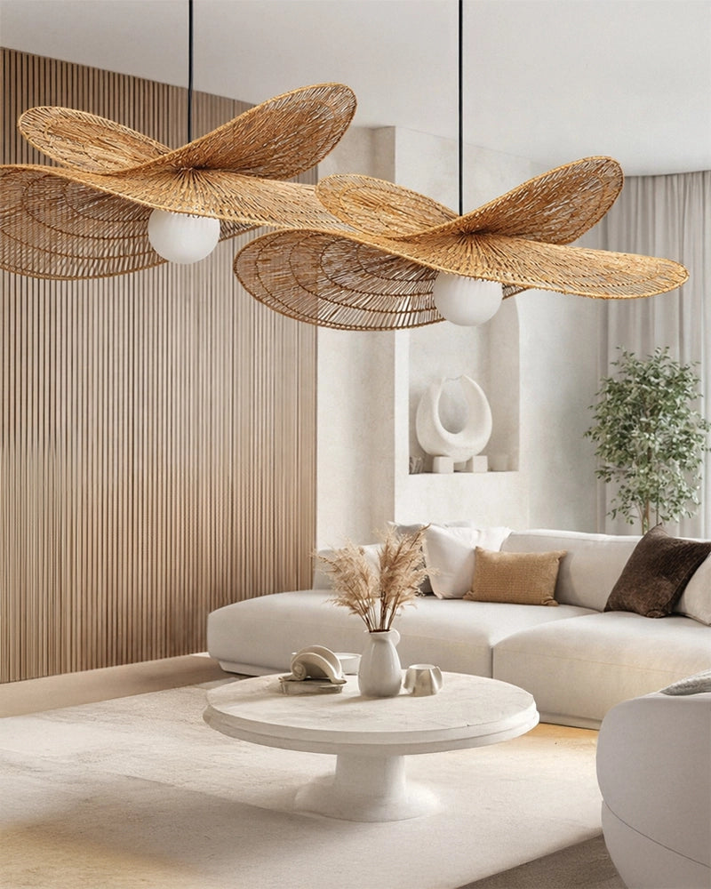 Artistic Raffia Ceiling Light for Living Room Decoration – Habere