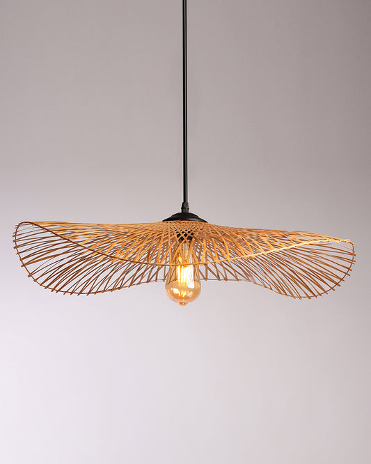 Bamboo Rattan Pendant Lampshade - Lattice