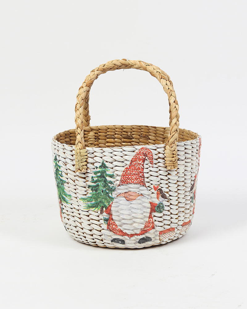 Seagrass Fruit Basket | Round Hamper Basket