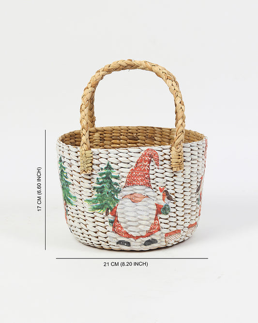 Seagrass Fruit Basket | Round Hamper Basket