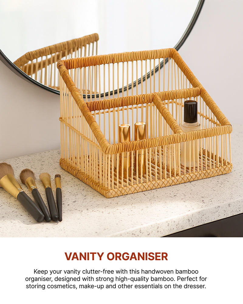 Wardrobe Organizer For Storage | File Storage Organizer | Wicker Bathroom Organiser