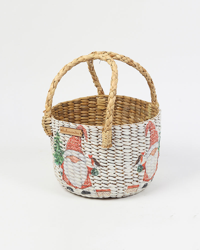 Seagrass Fruit Basket | Round Hamper Basket