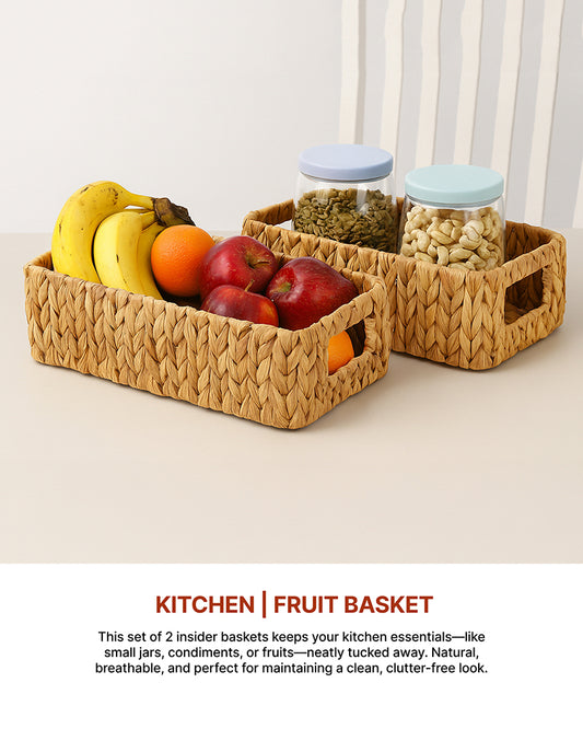 Basket For Storage | Shelf Basket For Clothes | Cupboard Organiser | Kitchen Storage Basket