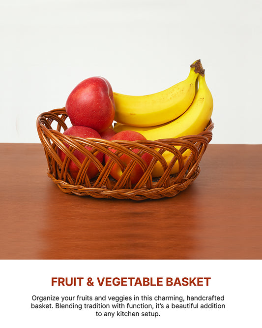 Wicker Baskets | Cane Gift Hamper | Fruit Baskets | Kitchen Storage Basket