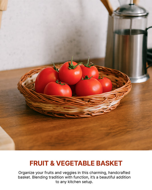 Wicker Baskets | Fruit Baskets | Kitchen Storage Basket | Cane Gift Hamper