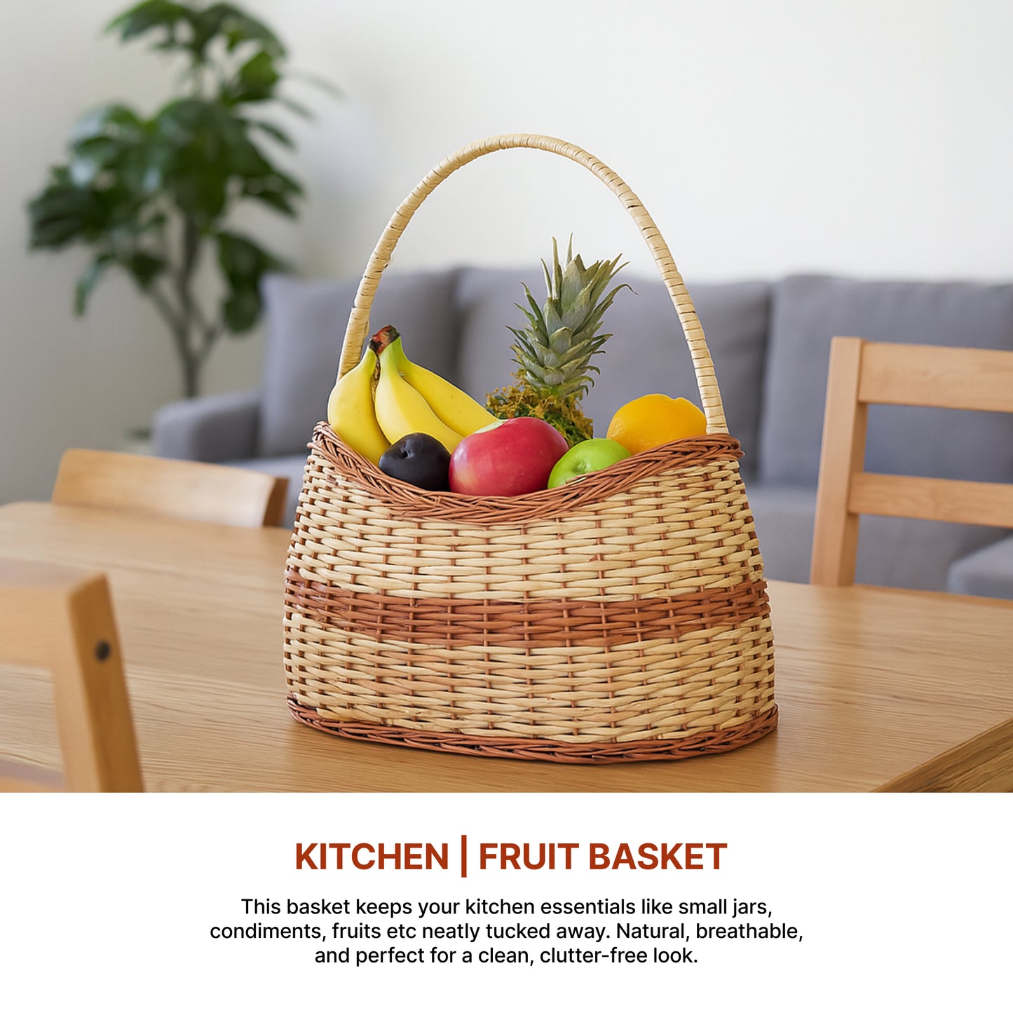 Picnic Baskets | Lunch Bag | Wicker Tiffin Baskets | Fruit & Vegetable Basket
