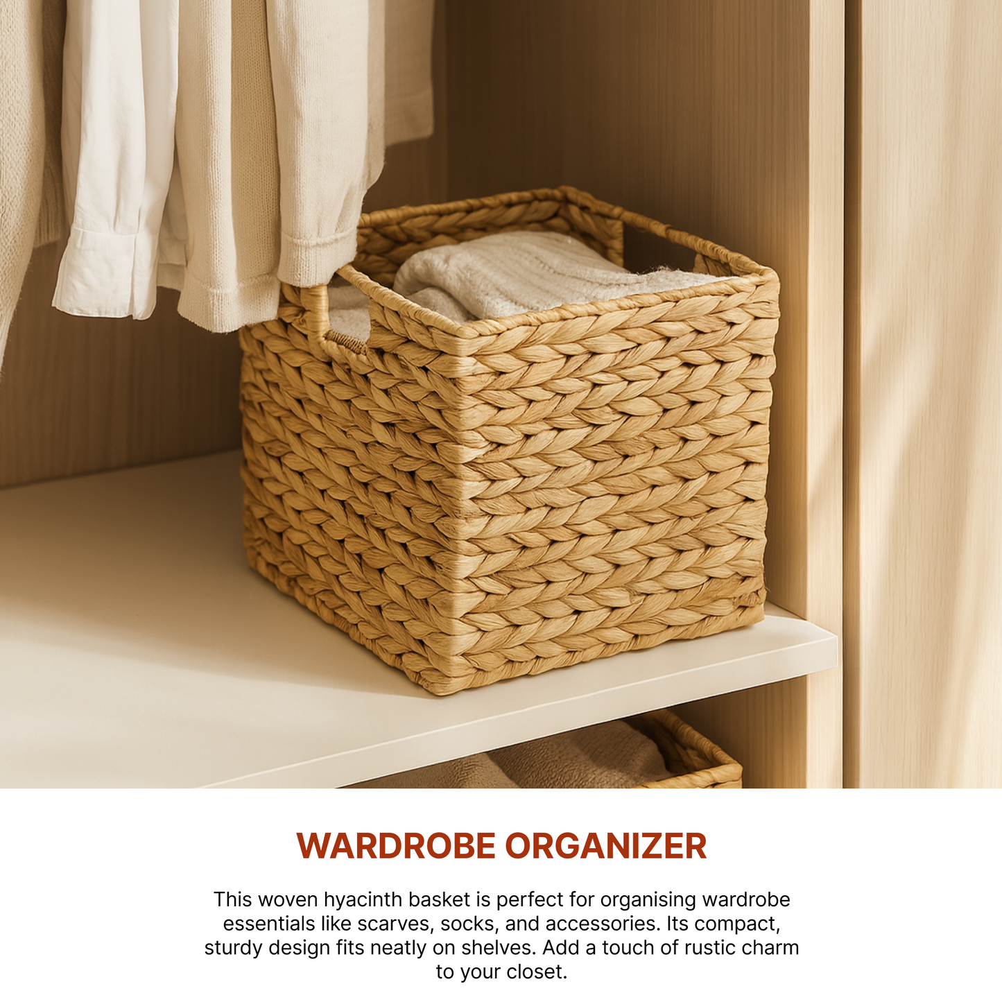 Baskets For Organising | Clothes Organiser | Basket For Kitchen Storage | Shelf Basket
