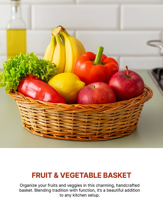 Wicker Baskets | Kitchen Storage Basket | Cane Gift Hamper | Fruit Baskets