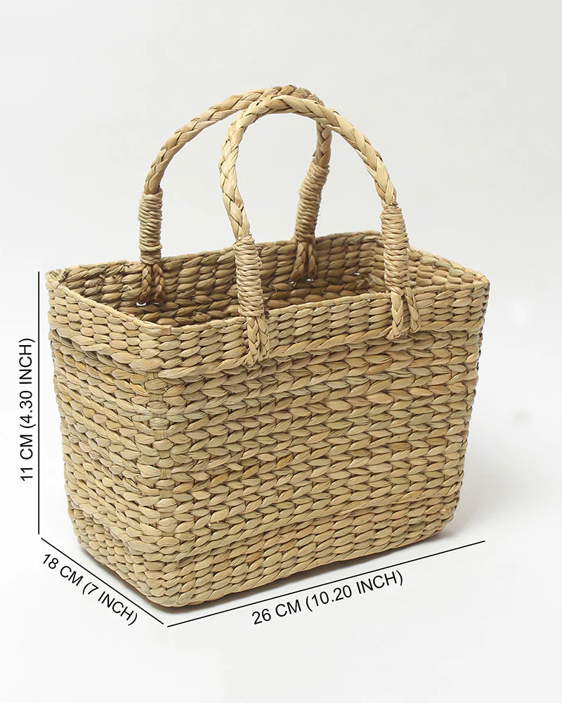 Handmade Jute Lunch Basket for Office & Travel
