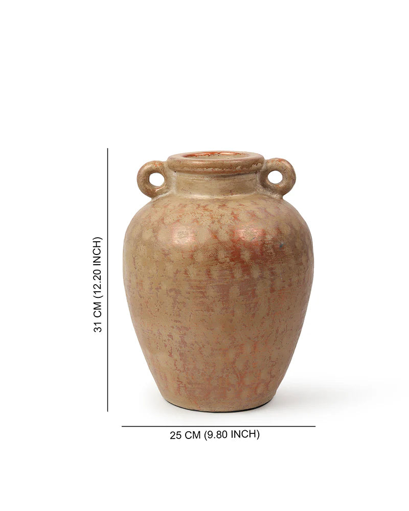Tall Terracotta Vase for Rustic Home Accents