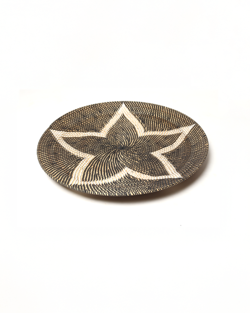 Boho Style Rattan Wall Plate for Gallery Arrangement