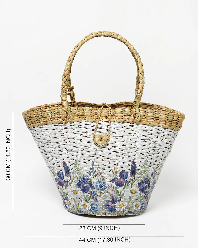 Handwoven Boat Shape Handbag & Shopping Basket