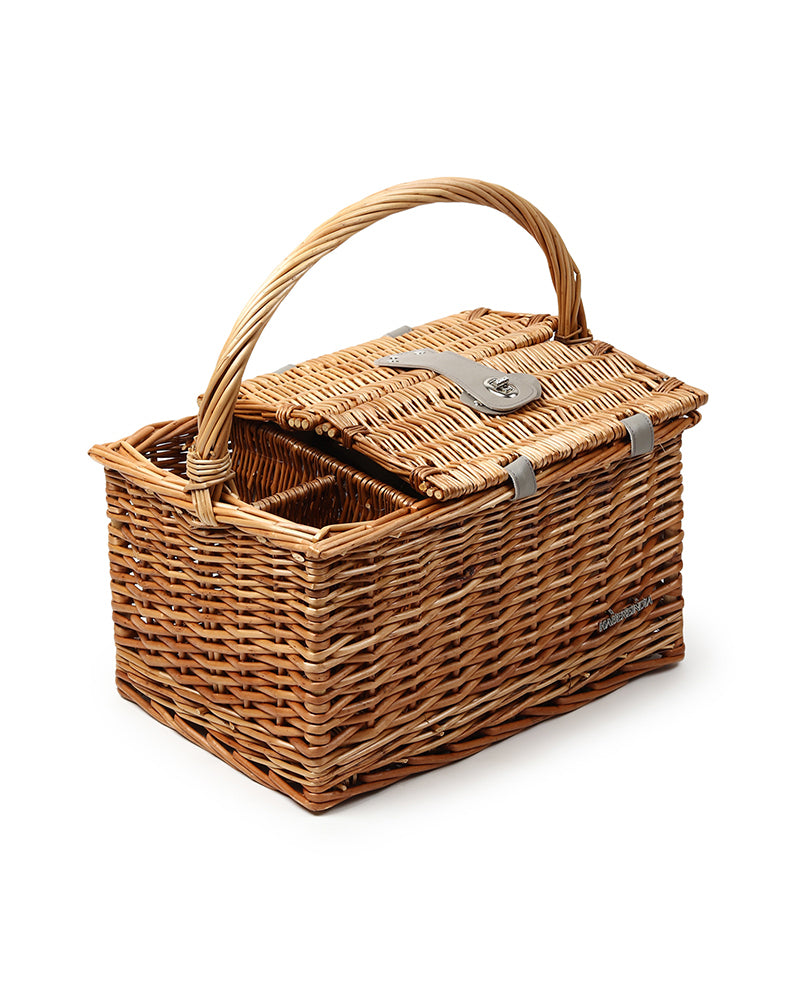Wicker Picnic Basket | Picnic Basket | Willow Picnic Hamper Set | Vintage-Style Wicker Picnic Hamper