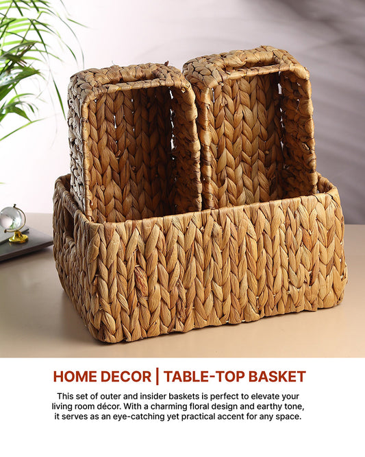 Basket For Storage | Shelf Basket For Clothes | Cupboard Organiser | Kitchen Storage Basket