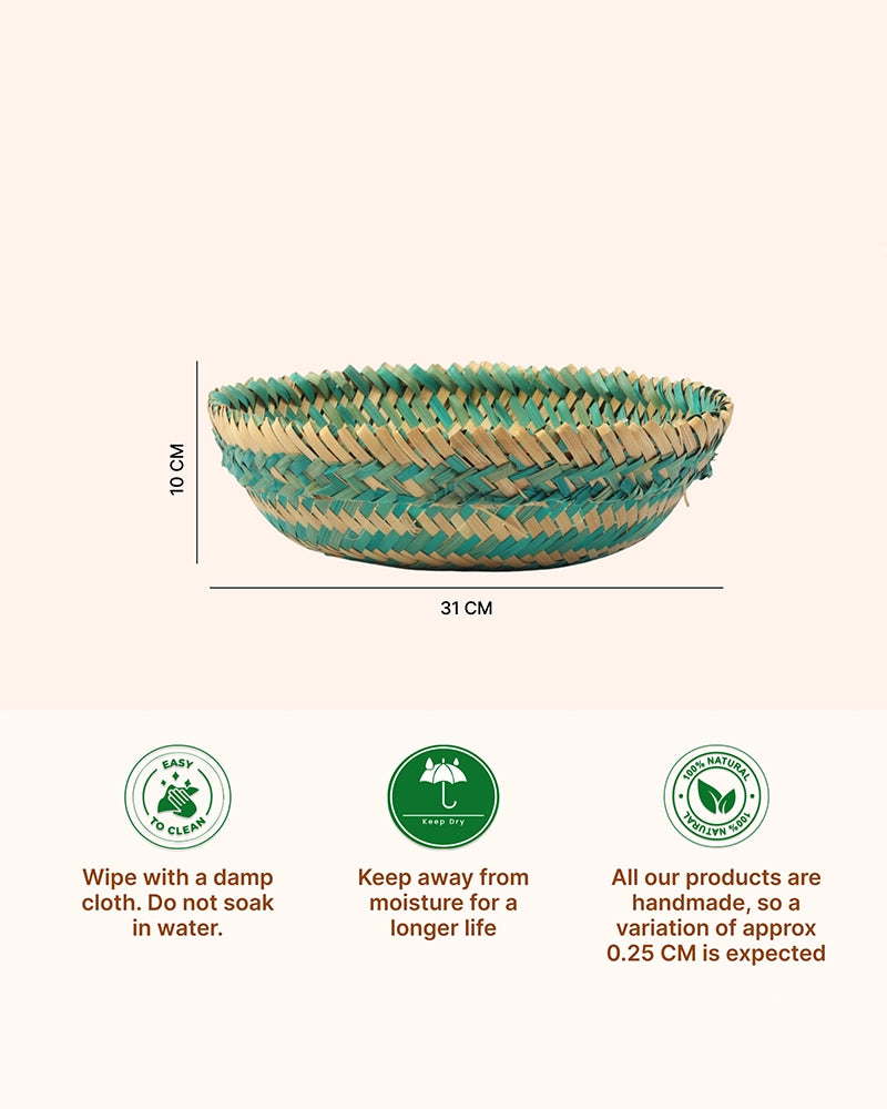 Lightweight Bamboo Storage Basket for Toys, Fruits, and Home Organization