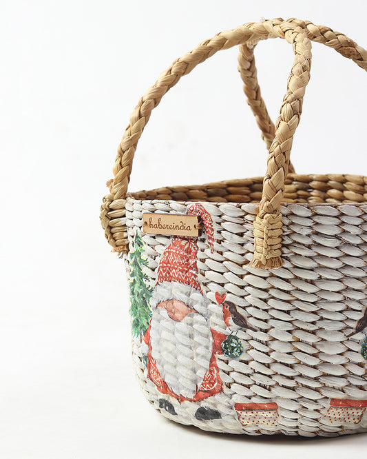 Seagrass Fruit Basket | Round Hamper Basket