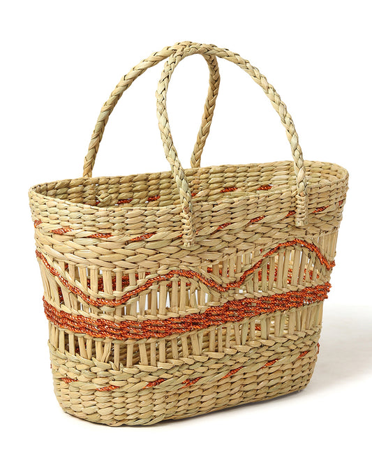 Seagrass Jali Shopping Basket