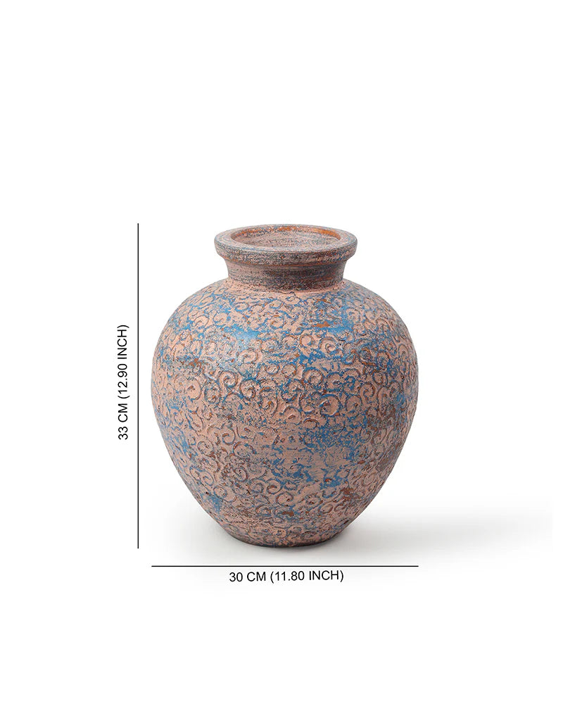 Handcrafted Terracotta Flower Vase for Boho Interiors