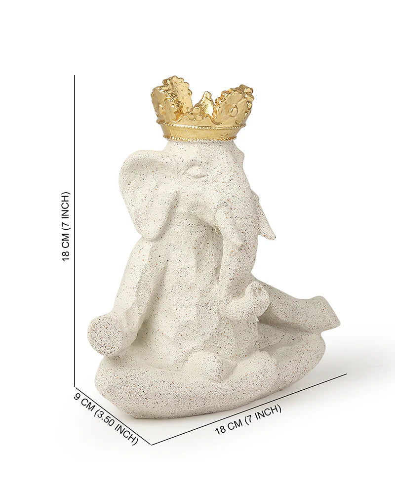 Polypropylene Elephant Figurine for Home Decor, Office, and Gifting