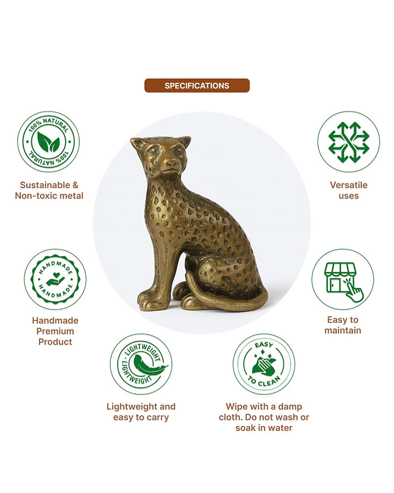 Cheetah Showpiece for Home Decor, Decorative Gift Item and Home Display