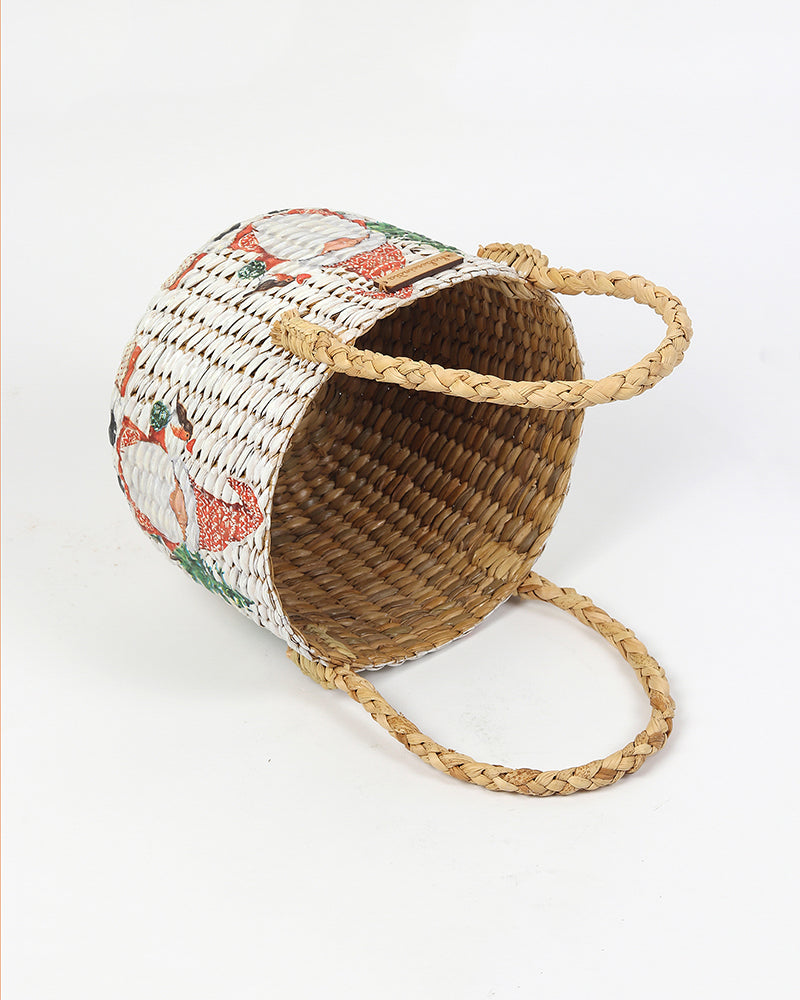 Seagrass Fruit Basket | Round Hamper Basket