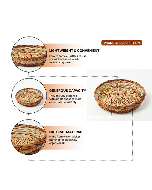 Wicker Baskets | Fruit Baskets | Kitchen Storage Basket | Cane Gift Hamper