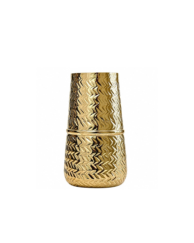 Handcrafted Hammered Vase for Flowers, Tabletop & Home Decor