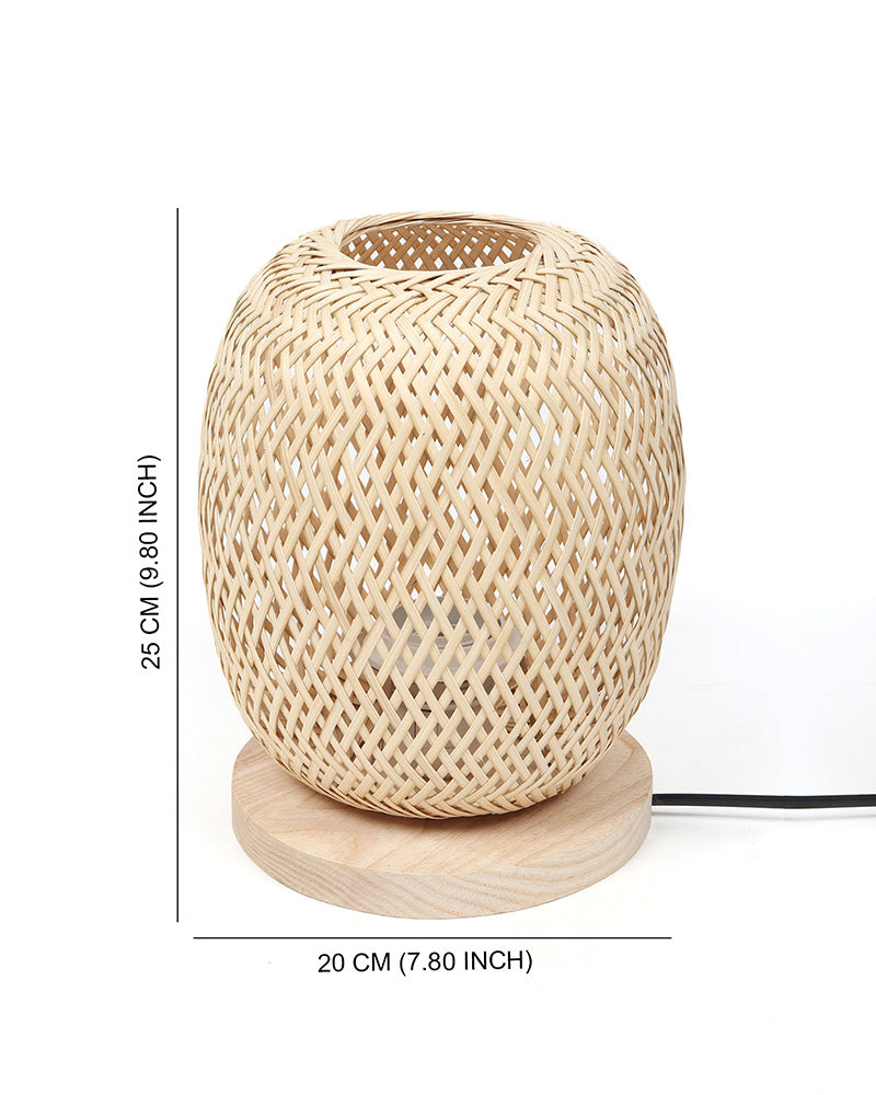 Lampe en bambou | Lampe de table en rotin