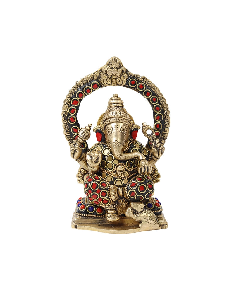 Pure Brass Lord Ganesha Idol for Pooja, Mandir and Home Decoration