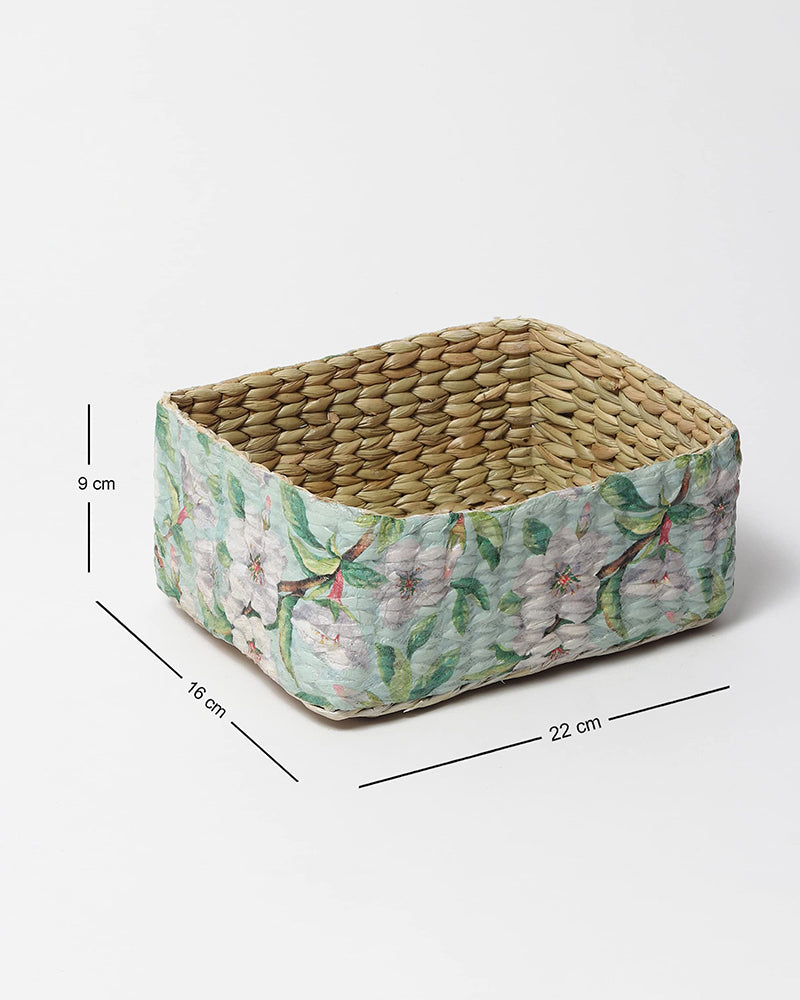 Storage Basket | Seagrass Organiser Tray | Desk Organiser