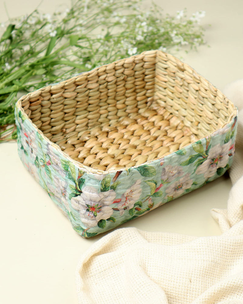 Storage Basket | Seagrass Organiser Tray | Desk Organiser
