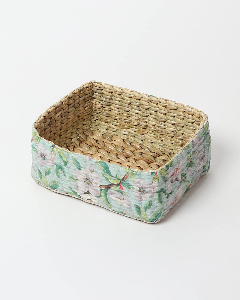 Storage Basket | Seagrass Organiser Tray | Desk Organiser