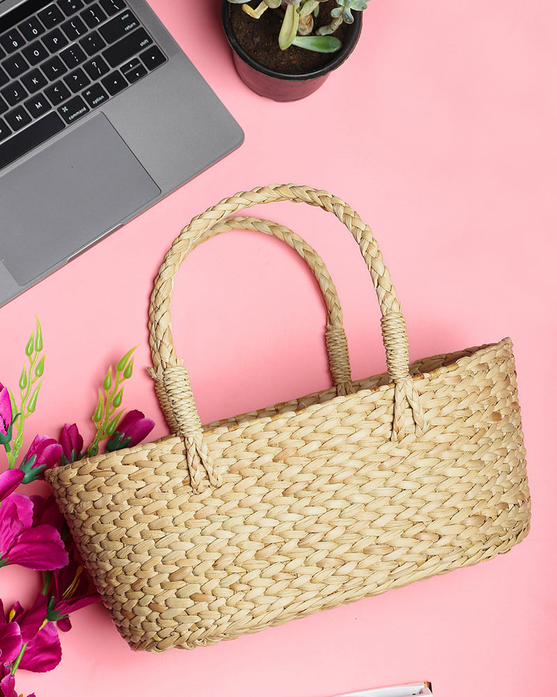 Panier cadeau en jonc de mer - Lot de 3