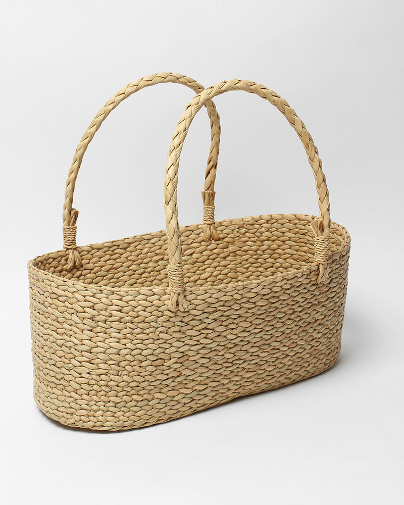 Panier cadeau en jonc de mer - Lot de 3