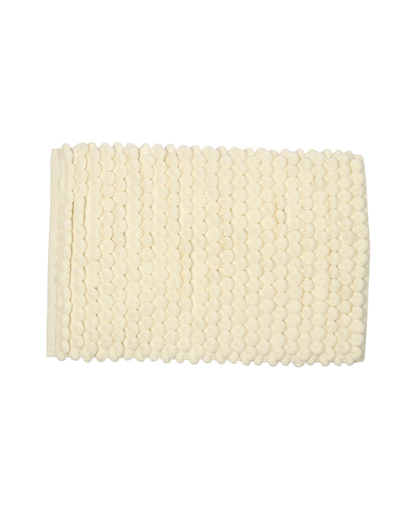 Cotton Bathroom Door Mat with Non Slip Backing and Soft Texture