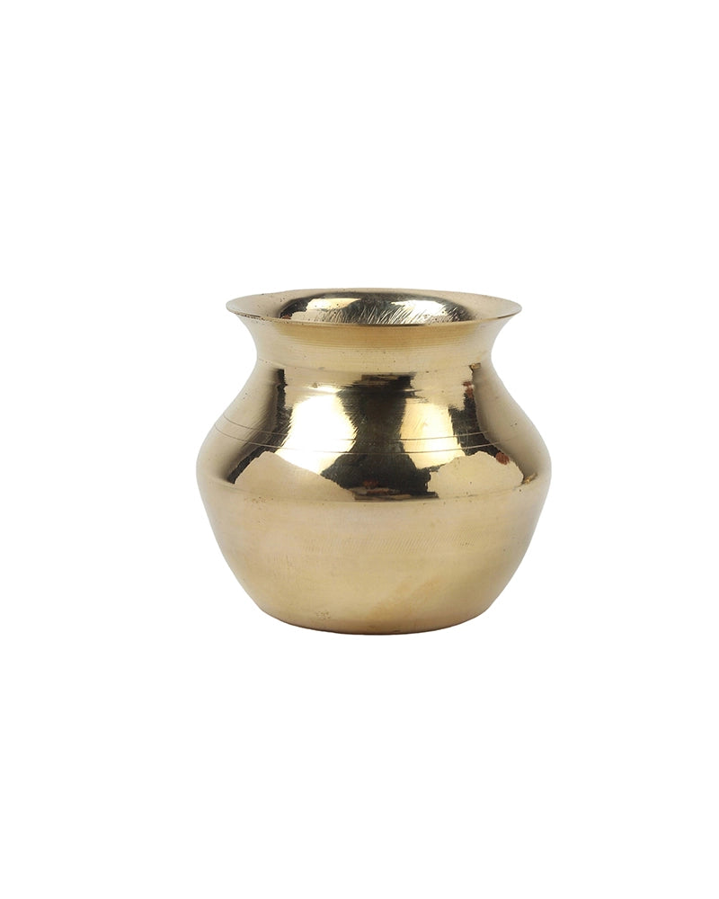100% Pure Brass Kalash for Pooja and Religious Celebrations