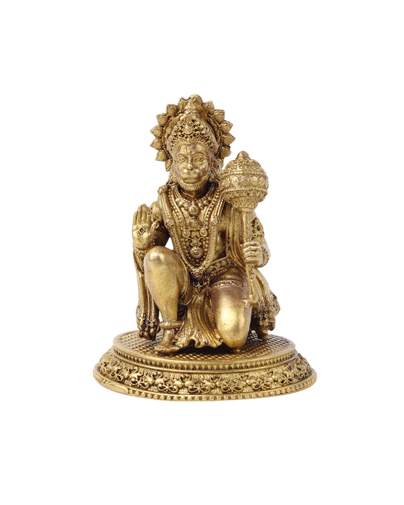 Premium Pure Brass Hanuman Ji Murti for Spiritual Decor and Rituals