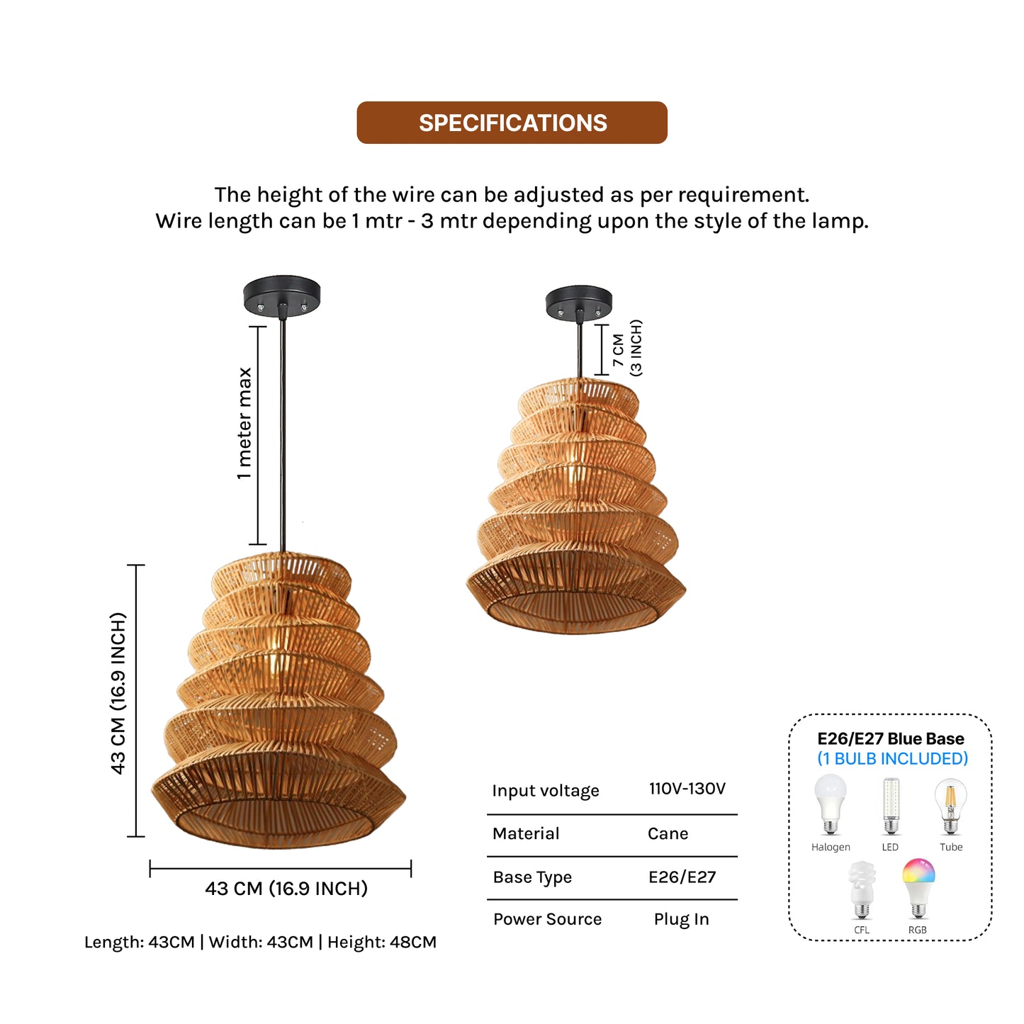 Ceiling Hanging Light and lamp | Bamboo Hanging Lights | Pendant Lights for Ceiling