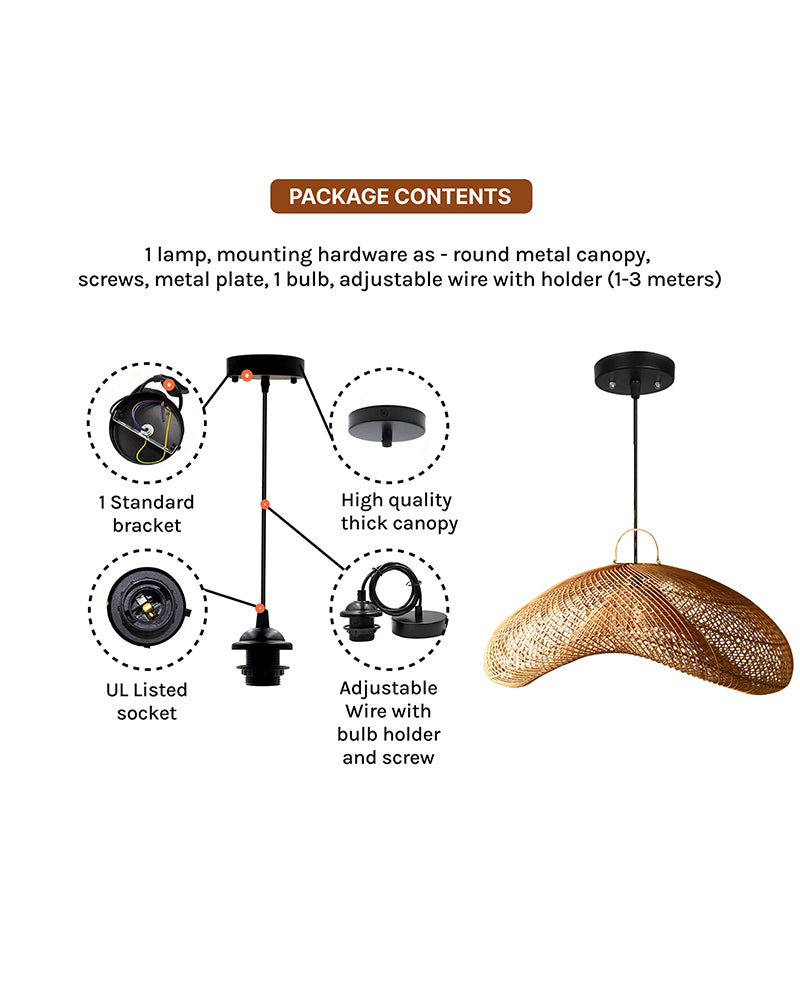 Soft Light Hanging Lamp for Home, Living Room and Hallway