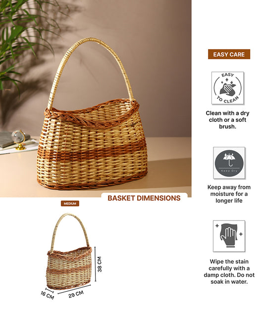 Picnic Baskets | Lunch Bag | Wicker Tiffin Baskets | Fruit & Vegetable Basket