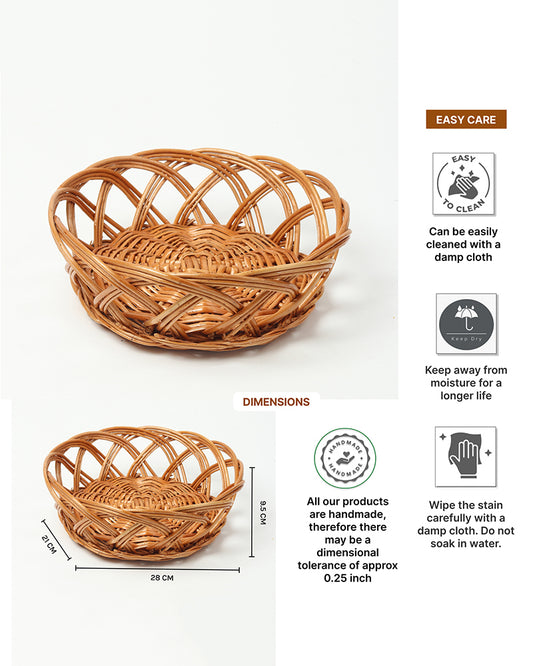 Wicker Baskets | Cane Gift Hamper | Fruit Baskets | Kitchen Storage Basket