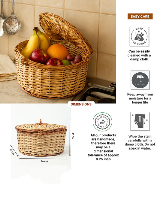 Fruit Baskets | Wicker Storage Baskets | Kitchen Storage Basket | Cane Gift Hamper