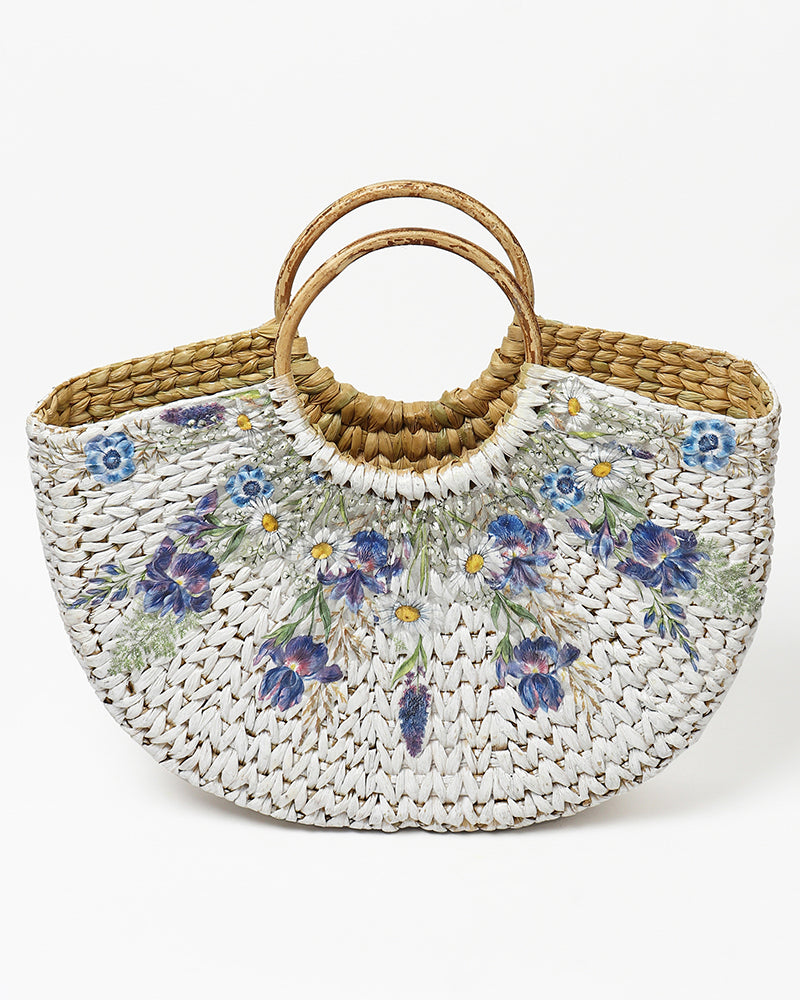 Handmade Seagrass Beach Tote & Shopping Bag