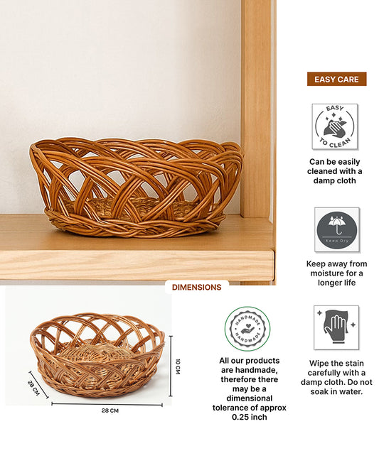 Wicker Baskets | Cane Gift Hamper | Fruit Baskets | Kitchen Storage Basket