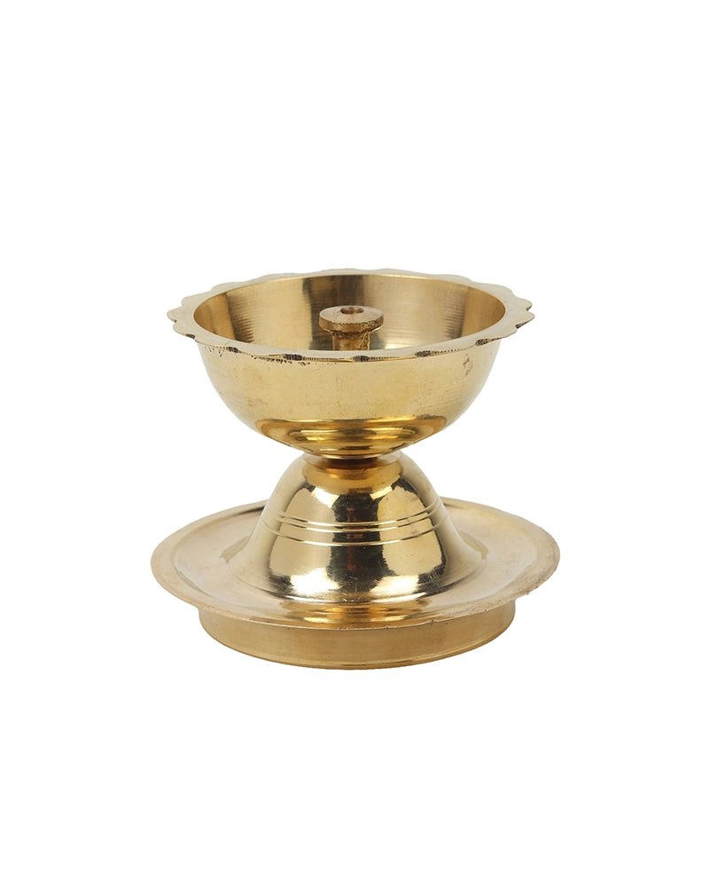 100% Pure Brass Chirag Diya for Daily Pooja and Festive Decor
