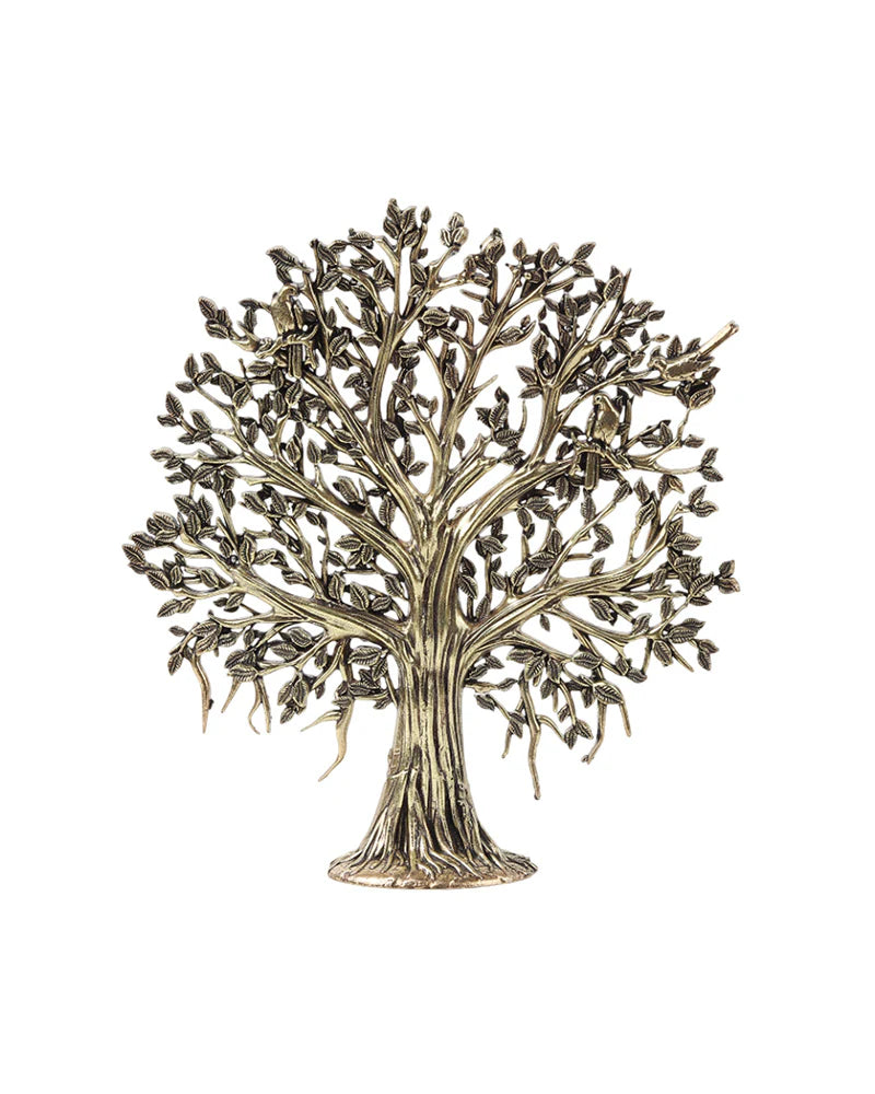 Pure Brass Tree of Life Kalpavriksha Idol for Pooja and Home Decoration