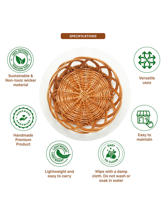 Wicker Baskets | Cane Gift Hamper | Fruit Baskets | Kitchen Storage Basket