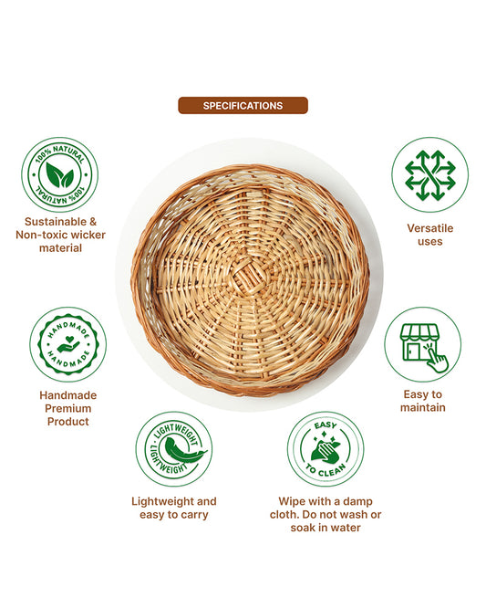 Wicker Baskets | Fruit Baskets | Kitchen Storage Basket | Cane Gift Hamper